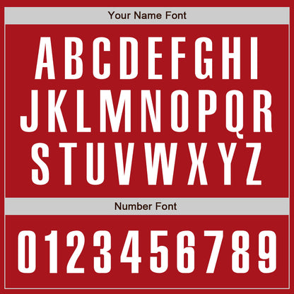 Custom Red White Authentic Baseball Jersey - Sky-Custom