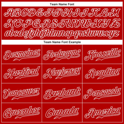 Custom Red Red-White Authentic Sleeveless Baseball Jersey - Sky-Custom