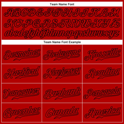 Custom Red Red-Black Authentic Sleeveless Baseball Jersey - Sky-Custom