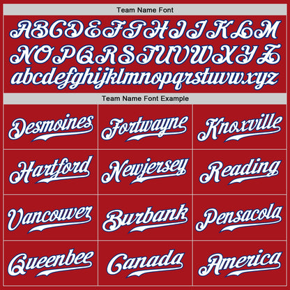 Custom Red White-Royal Authentic Baseball Jersey - Sky-Custom