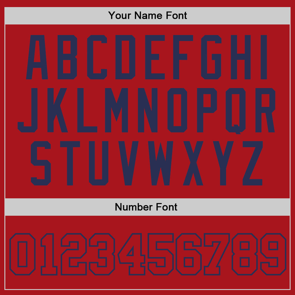 Custom Red Red-Navy Authentic Throwback Basketball Jersey - Sky-Custom