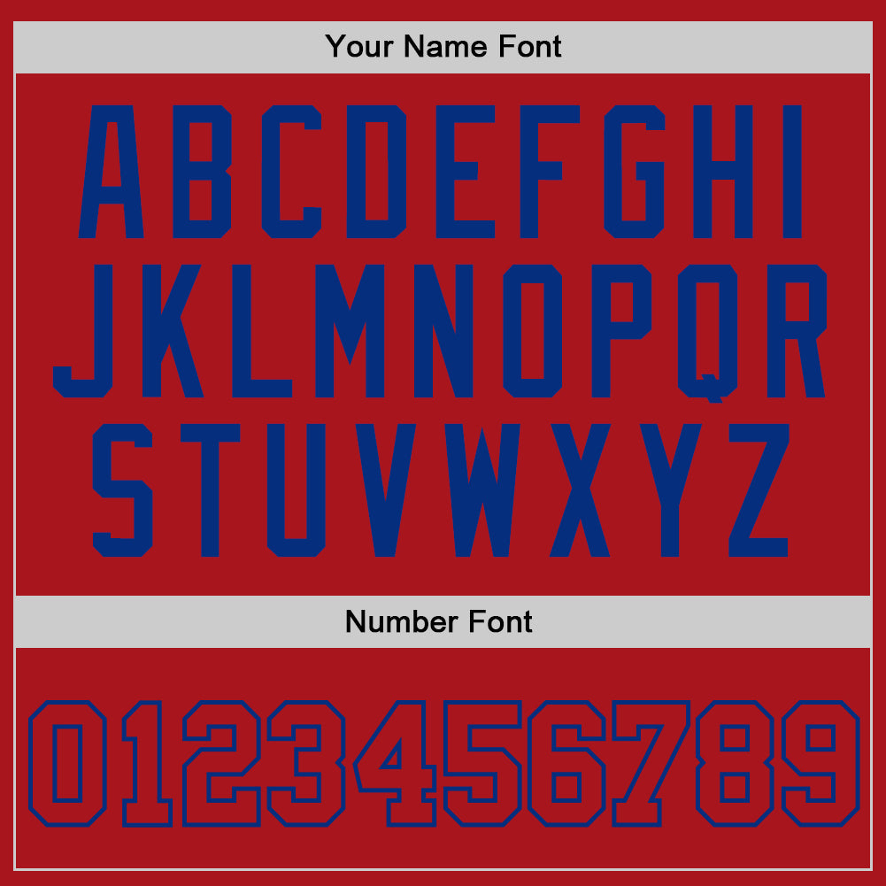 Custom Red Red-Royal Authentic Throwback Basketball Jersey - Sky-Custom