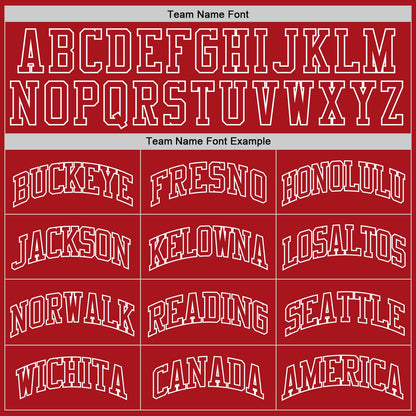 Custom Red Red-White Authentic Throwback Basketball Jersey - Sky-Custom