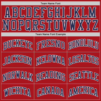 Custom Red Navy-White Authentic Throwback Basketball Jersey - Sky-Custom