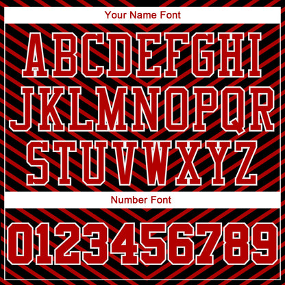 Custom Red Red-Black Round Neck Sublimation Basketball Suit Jersey - Sky-Custom