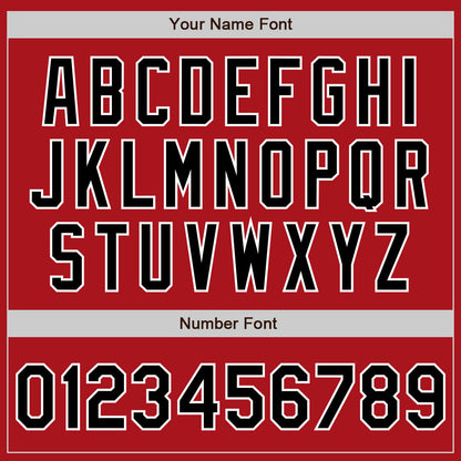 Custom Red Black-White Authentic Baseball Jersey - Sky-Custom