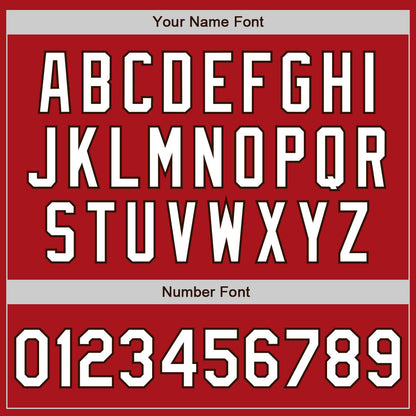 Custom Red White-Brown Authentic Baseball Jersey - Sky-Custom