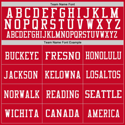 Custom Red White Mesh Authentic Football Jersey - Sky-Custom