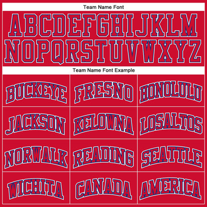 Custom Red Red-Royal Authentic Throwback Basketball Jersey - Sky-Custom