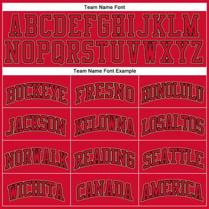 Custom Red Red Black-Old Gold Authentic Throwback Basketball Jersey - Sky-Custom