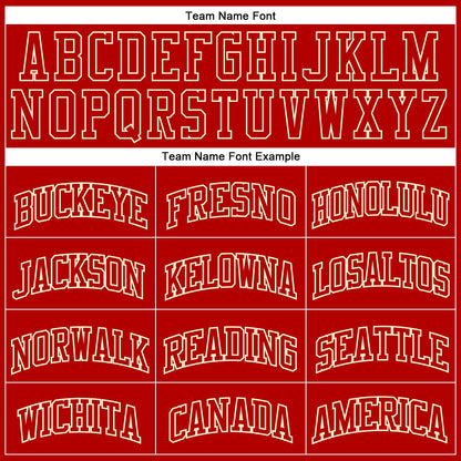 Custom Red Red-Cream Authentic Throwback Basketball Jersey - Sky-Custom