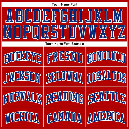 Custom Red White Pinstripe Royal-White Authentic Basketball Jersey - Sky-Custom