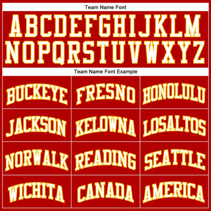 Custom Red White Pinstripe White-Gold Authentic Basketball Jersey - Sky-Custom