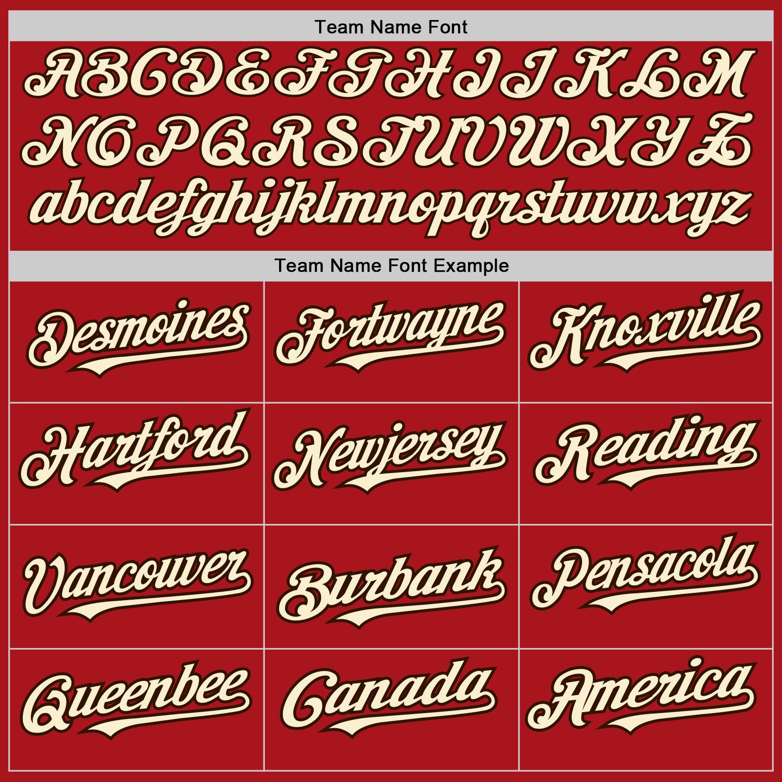 Custom Red White Pinstripe Brown-City Cream Authentic Baseball Jersey - Sky-Custom
