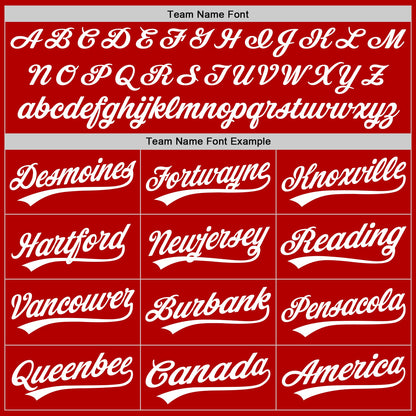 Custom Red White-Gold Authentic Throwback Baseball Jersey - Sky-Custom