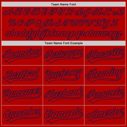 Custom Red White-Royal Authentic Throwback Baseball Jersey - Sky-Custom
