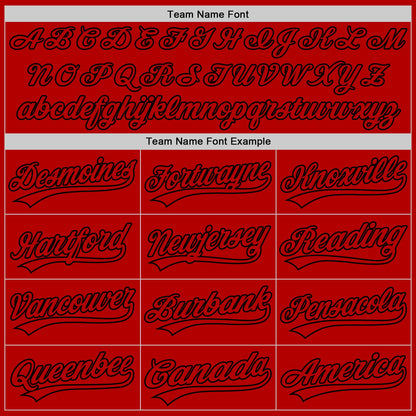 Custom Red White Authentic Throwback Baseball Jersey - Sky-Custom