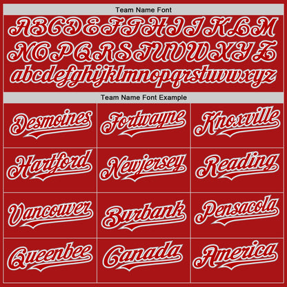 Custom Red White-Gray Mesh Authentic Throwback Baseball Jersey - Sky-Custom