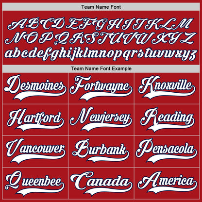 Custom Red White-Navy Hockey Lace Neck Jersey - Sky-Custom