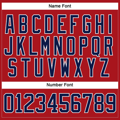 Custom Red Navy-White Hockey Lace Neck Jersey - Sky-Custom