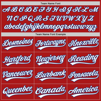Custom Red White-Royal Authentic Throwback Baseball Jersey - Sky-Custom