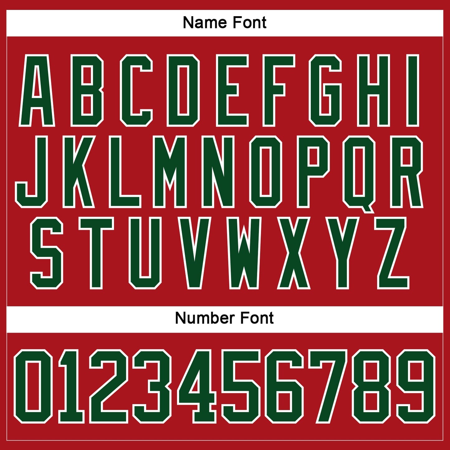 Custom Red Green-White Hockey Jersey - Sky-Custom
