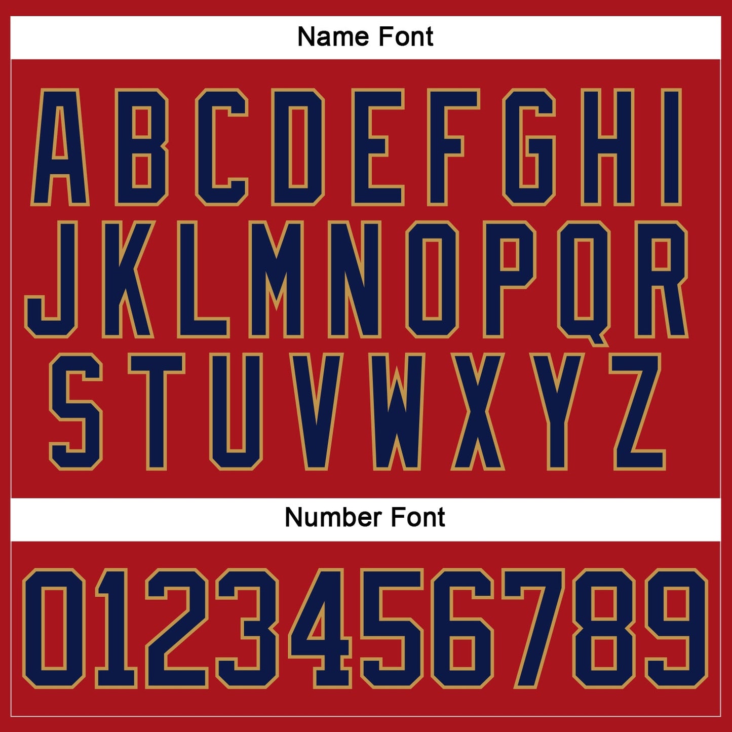 Custom Red Navy-Old Gold Hockey Jersey - Sky-Custom