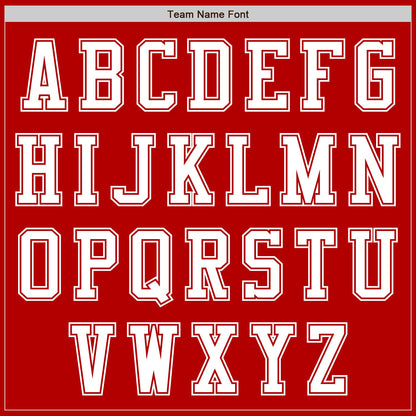 Custom Red White Authentic Baseball Jersey - Sky-Custom