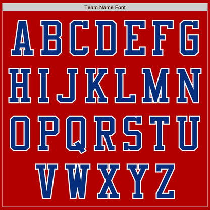 Custom Red Royal-White Authentic Baseball Jersey - Sky-Custom
