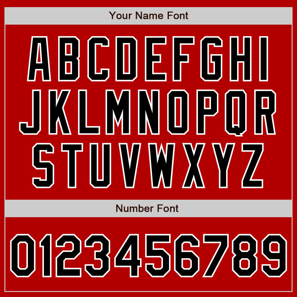 Custom Red Black-White Authentic Baseball Jersey - Sky-Custom