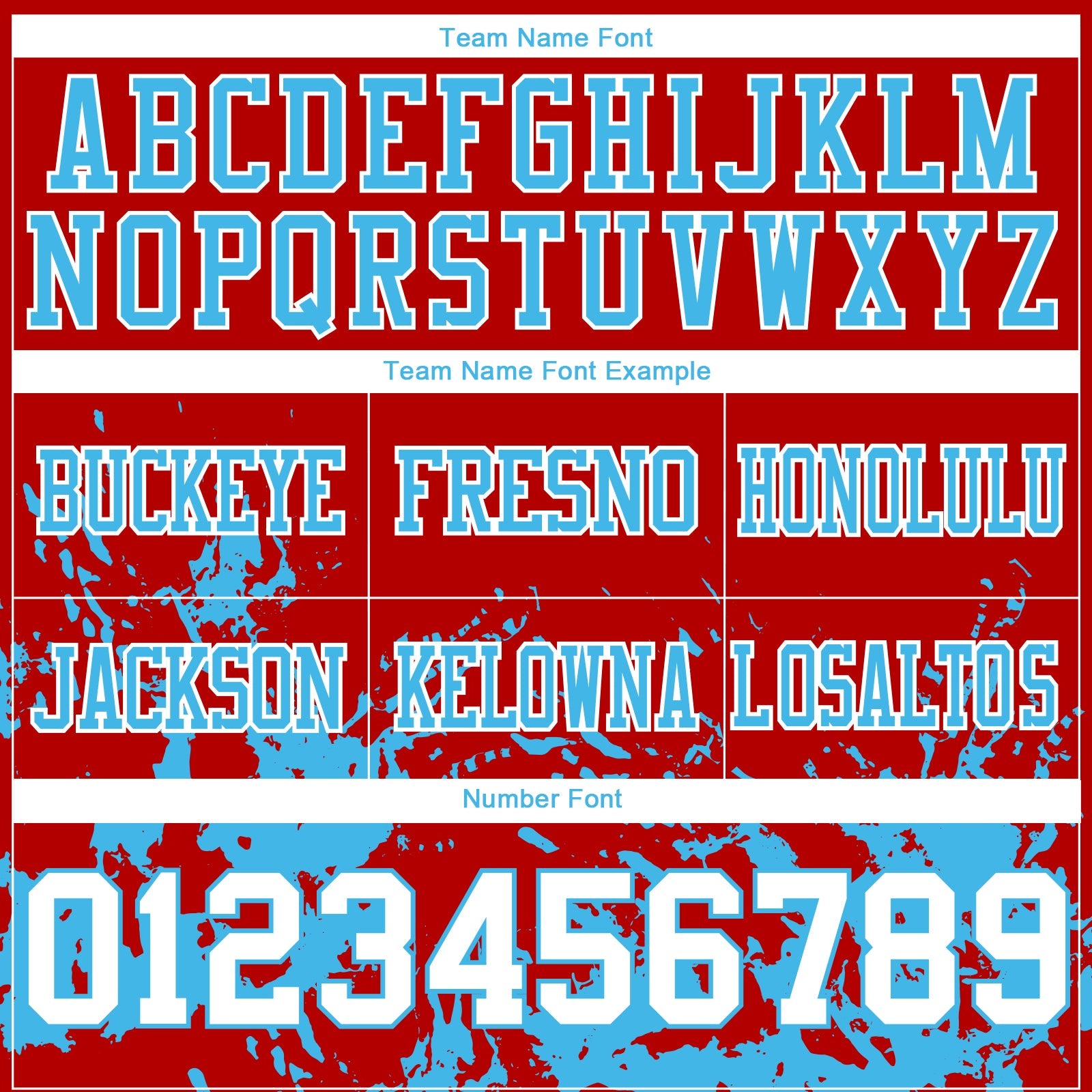 Custom Red White-Sky Blue Splash Mesh Authentic Football Jersey - Sky-Custom