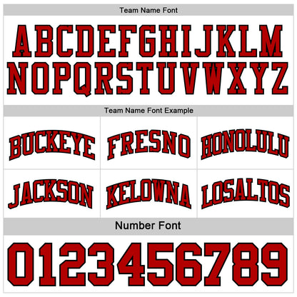 Custom Reversible Black Red-White Double Side Sublimation Basketball Suit Jersey - Sky-Custom