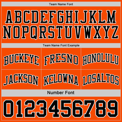 Custom Reversible Black Orange-White Double Side Sublimation Basketball Suit Jersey - Sky-Custom