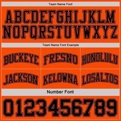 Custom Reversible Black Orange Double Side Sublimation Basketball Suit Jersey - Sky-Custom