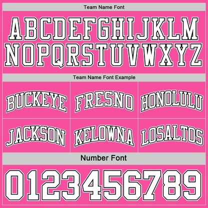 Custom Reversible Black Pink-White Double Side Sublimation Basketball Suit Jersey - Sky-Custom