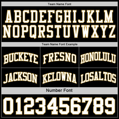 Custom Reversible Black White-Old Gold Double Side Sublimation Basketball Suit Jersey - Sky-Custom