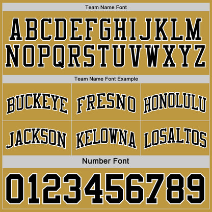 Custom Reversible Black White-Old Gold Double Side Sublimation Basketball Suit Jersey - Sky-Custom