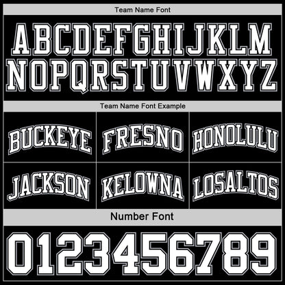 Custom Reversible Black White-Gray Double Side Sublimation Basketball Suit Jersey - Sky-Custom