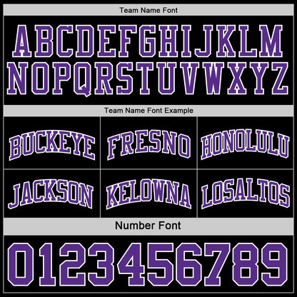 Custom Reversible Black Purple-White Double Side Sublimation Basketball Suit Jersey - Sky-Custom