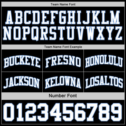 Custom Reversible Black White-Light Blue Double Side Sublimation Basketball Suit Jersey - Sky-Custom