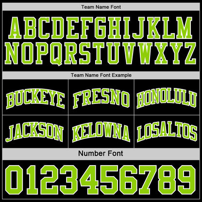 Custom Reversible Black Neon Green-White Double Side Sublimation Basketball Suit Jersey - Sky-Custom