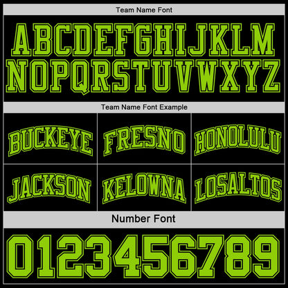 Custom Reversible Black Neon Green Double Side Sublimation Basketball Suit Jersey - Sky-Custom