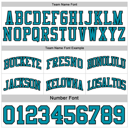 Custom Reversible Black White-Teal Double Side Sublimation Basketball Suit Jersey - Sky-Custom