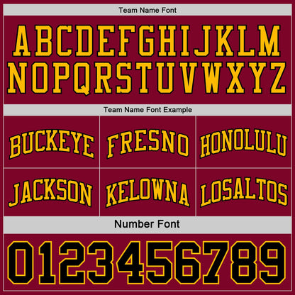 Custom Reversible Black Maroon-Gold Double Side Sublimation Basketball Suit Jersey - Sky-Custom