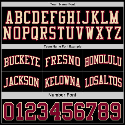 Custom Reversible Black Maroon-Cream Double Side Sublimation Basketball Suit Jersey - Sky-Custom