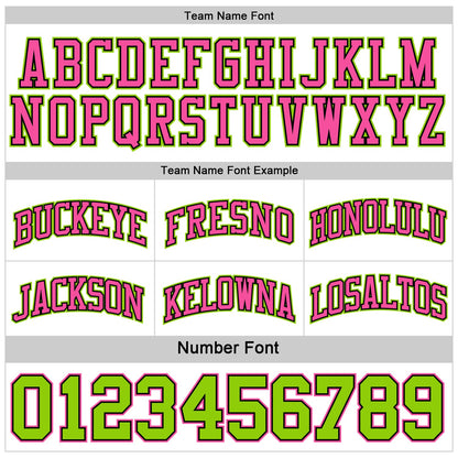 Custom Reversible Black Pink-Neon Green Double Side Sublimation Basketball Suit Jersey - Sky-Custom