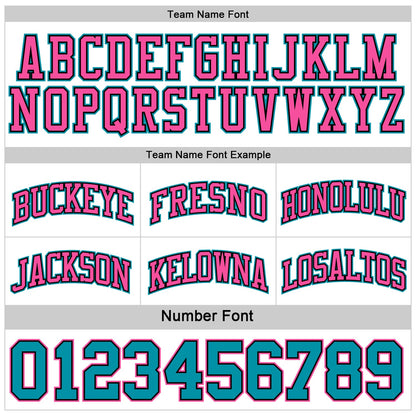 Custom Reversible Black Pink-Teal Double Side Sublimation Basketball Suit Jersey - Sky-Custom