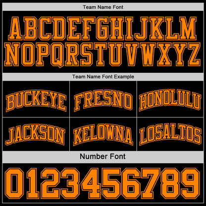 Custom Reversible Black Bay Orange Double Side Sublimation Basketball Suit Jersey - Sky-Custom