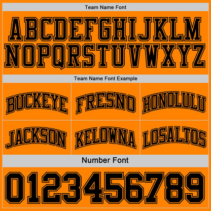 Custom Reversible Black Bay Orange Double Side Sublimation Basketball Suit Jersey - Sky-Custom