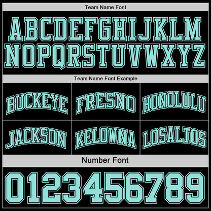 Custom Reversible Black Ice Blue Double Side Sublimation Basketball Suit Jersey - Sky-Custom